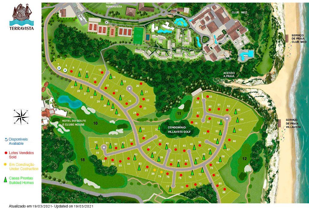 Mapa do terreno Villavista Terravista Golf Club em Trancoso